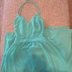 Lulu’s sea foam maxi dress